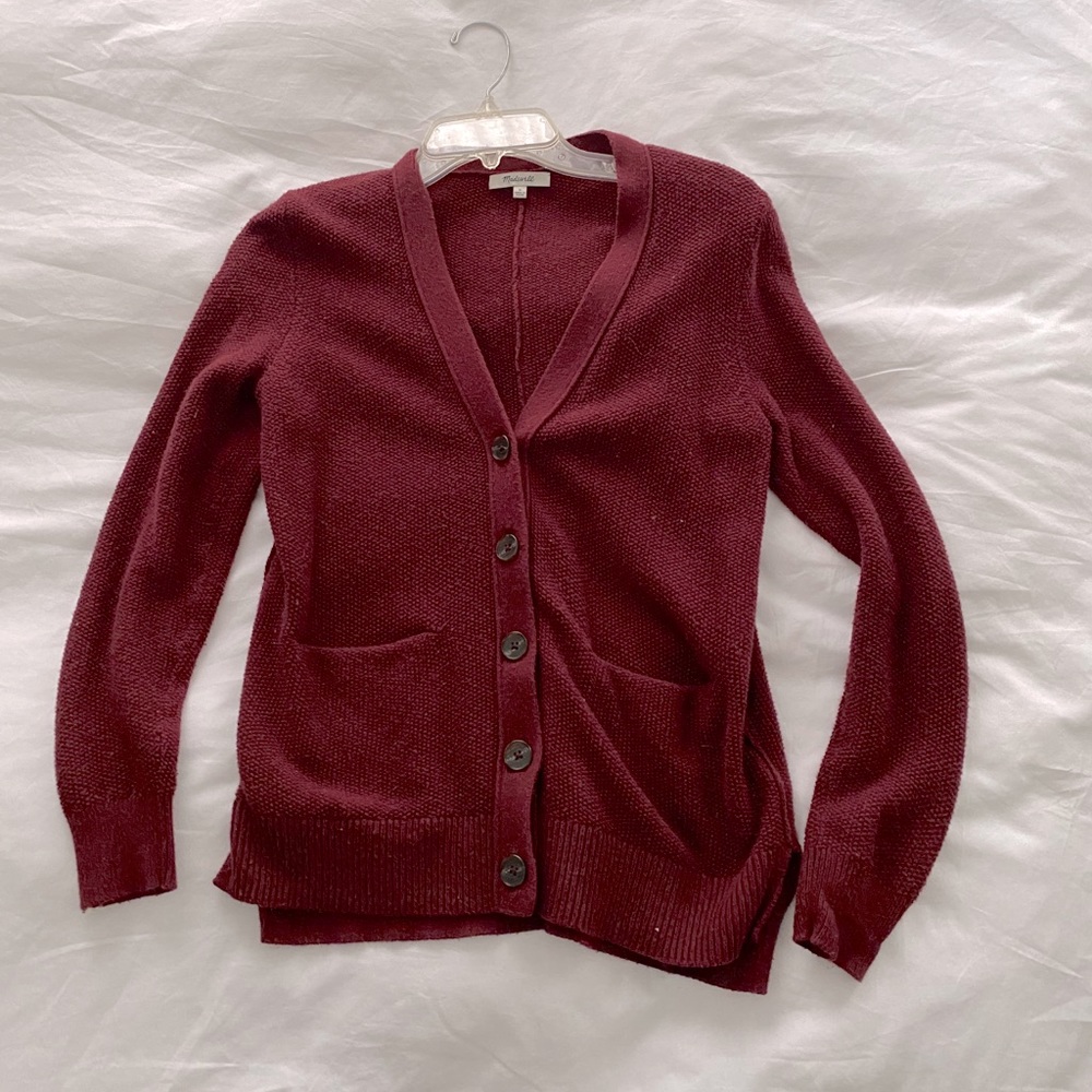 Madewell Red Cardigan
